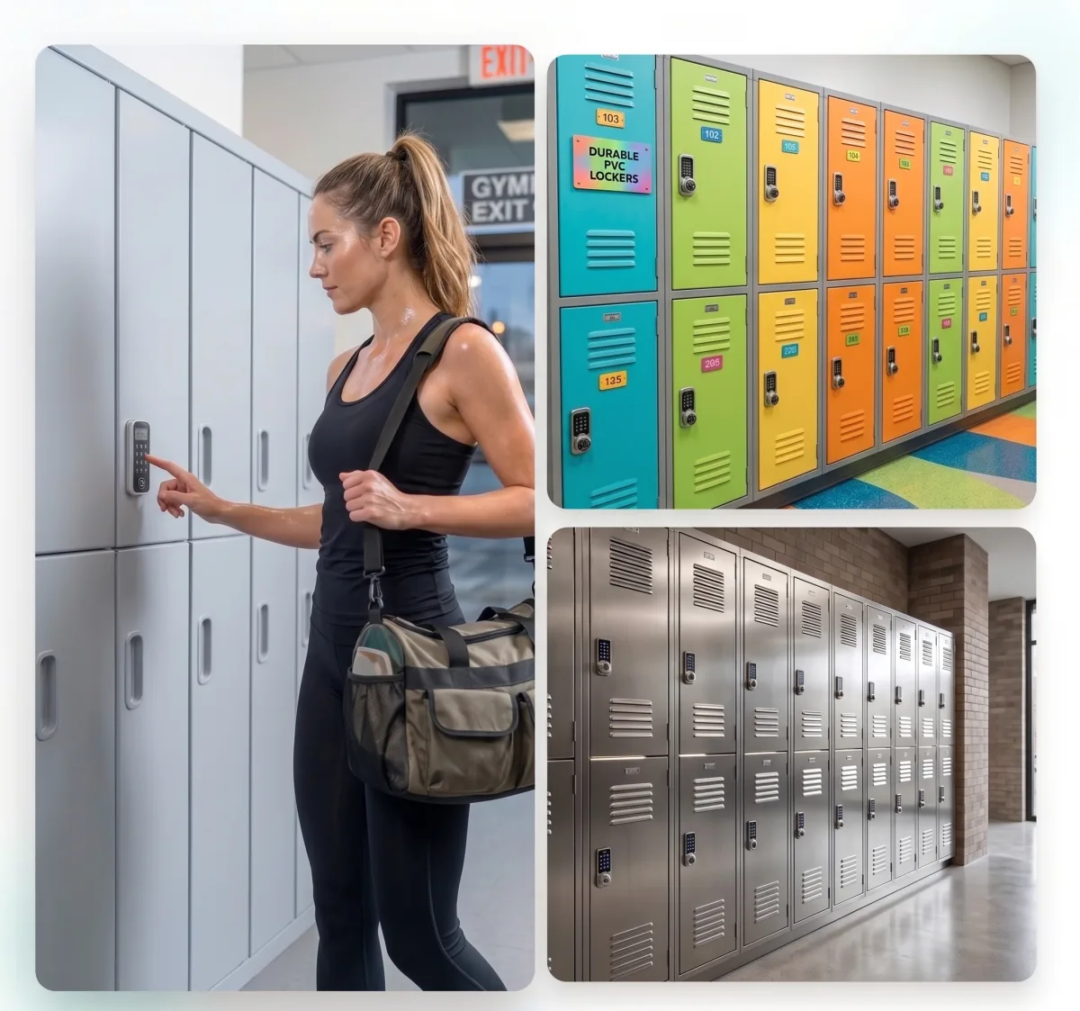 Lockers metálicos, de plástico y de madera fabricados por LockSteel