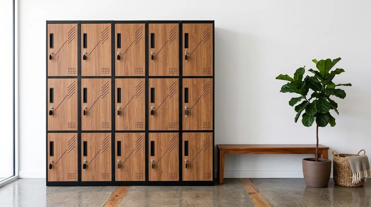Lockers de madera y melamina fabricados por LockSteel