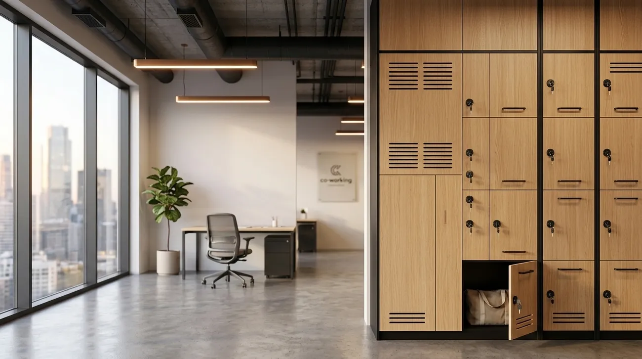 Fabricación de lockers de madera en la planta de LockSteel