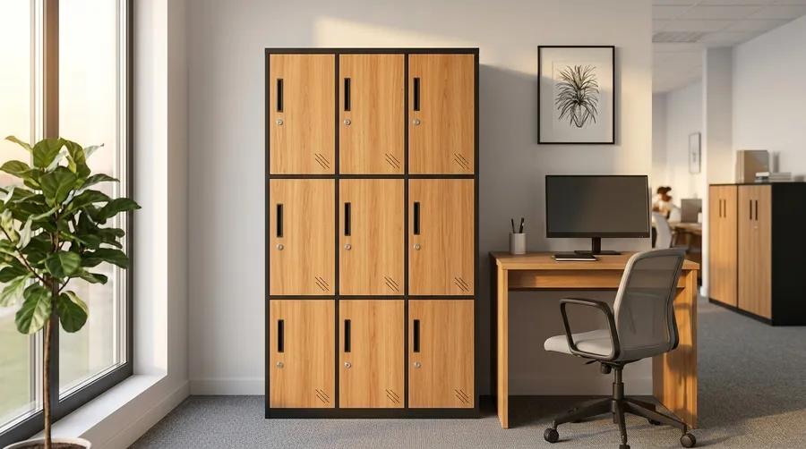 Locker de madera para oficina