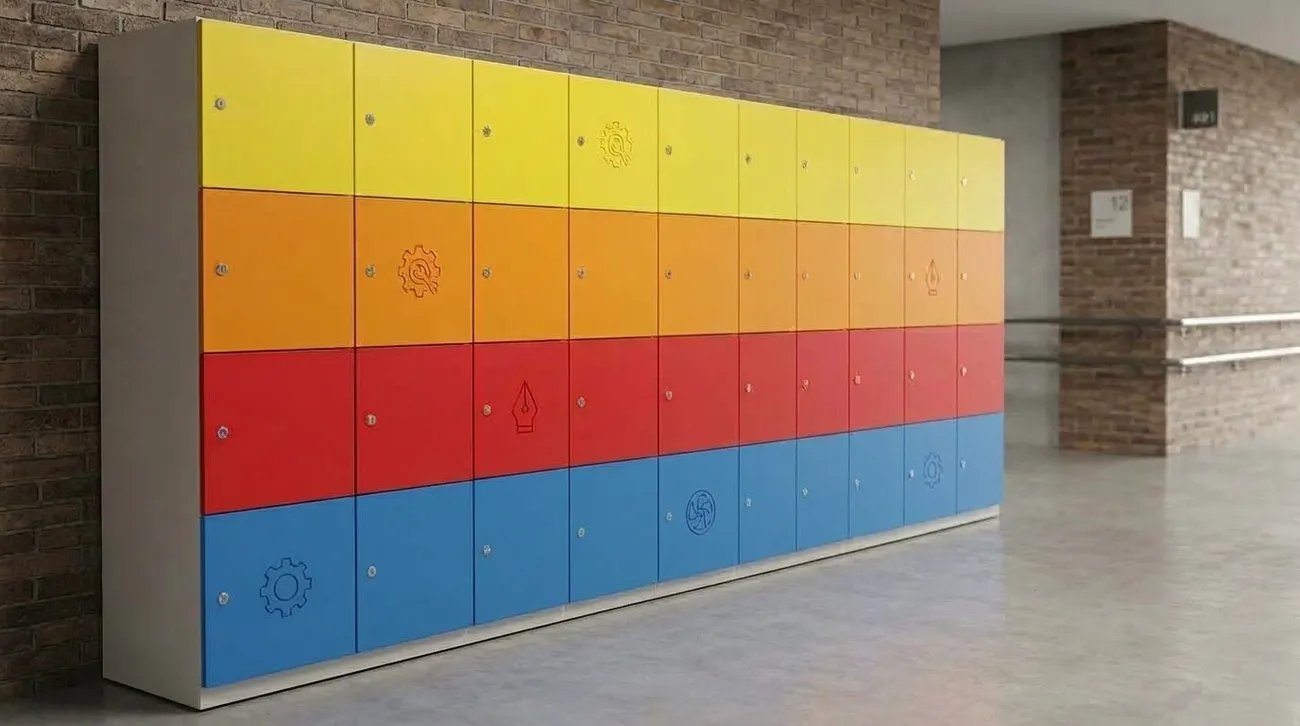 Fabricación de lockers de plástico en la planta de LockSteel