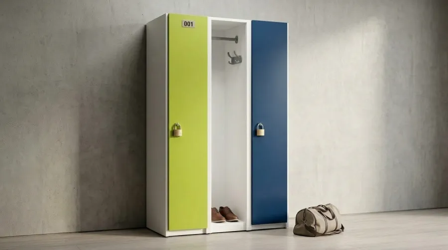 Locker de plástico de 1 puerta