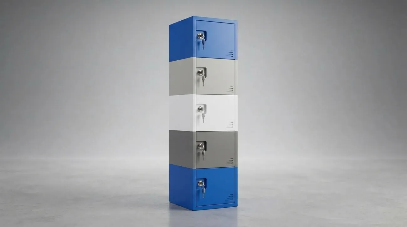 Detalle de material PVC de un locker de plástico LockSteel