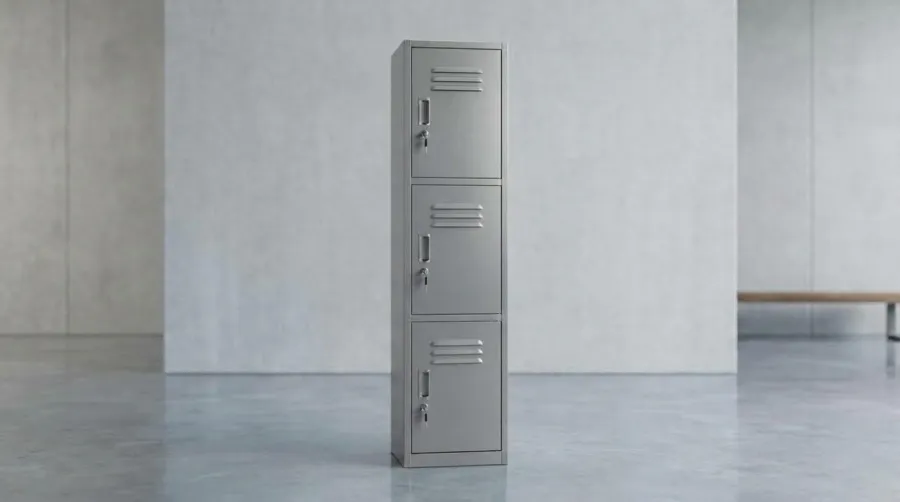 Locker metálico de 3 puertas